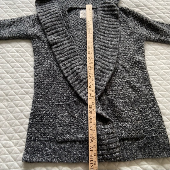 Abercrombie And Ditch Women’s Long Gray Cardigan XS Oversized Y2K Wool Blend - Picture 11 of 12